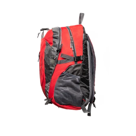 RUCSAC SPACER, pt. notebook de max. 15.6&quot;, 2 compartimente, buzunar frontal x 2, buzunar lateral x 2,  nylon, rosu/gri, &quot;Rio&quot;,  &quot;SPB-RIO-RED&quot;