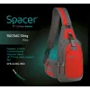 RUCSAC SPACER Sling, nylon,1 bretea, 2 compartimente principale,1 buzunar frontal, 1 buzunar lateral, 35x18x7cm, water resistant, red, "SPB-SLING-RED"