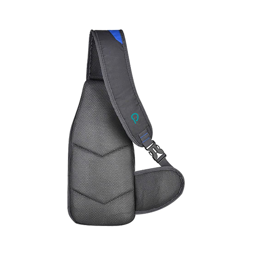 RUCSAC SPACER Sling, nylon,1 bretea, 2 compartimente principale,1 buzunar frontal,1 buzunar lateral, 35x18x7cm, water resistant, blue, "SPB-SLING-BLUE" thumb