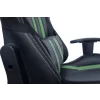 SCAUN GAMING SPACER imitatie piele, black &amp; green, brate ajustabile, greutate max. 120kg, dimensiuni 69.5*77.5*126~132cm &quot;SPCH-TRINITY-GRN&quot;/45505852