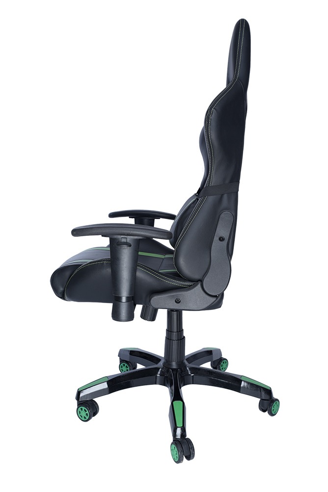 SCAUN GAMING SPACER imitatie piele, black & green, brate ajustabile, greutate max. 120kg, dimensiuni 69.5*77.5*126~132cm "SPCH-TRINITY-GRN"/45505852 thumb