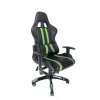SCAUN GAMING SPACER imitatie piele, black &amp; green, brate ajustabile, greutate max. 120kg, dimensiuni 69.5*77.5*126~132cm &quot;SPCH-TRINITY-GRN&quot;/45505852