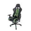 SCAUN GAMING SPACER imitatie piele, black &amp; green, brate ajustabile, greutate max. 120kg, dimensiuni 69.5*77.5*126~132cm &quot;SPCH-TRINITY-GRN&quot;/45505852