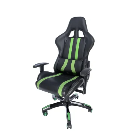 SCAUN GAMING SPACER imitatie piele, black &amp; green, brate ajustabile, greutate max. 120kg, dimensiuni 69.5*77.5*126~132cm &quot;SPCH-TRINITY-GRN&quot;/45505852