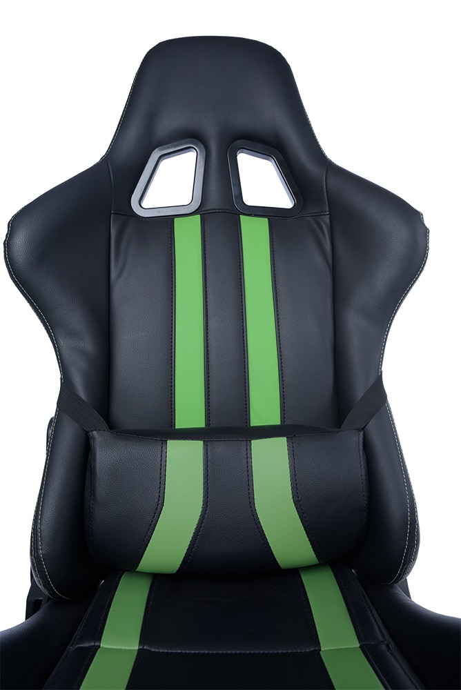 SCAUN GAMING SPACER imitatie piele, black & green, brate ajustabile, greutate max. 120kg, dimensiuni 69.5*77.5*126~132cm "SPCH-TRINITY-GRN"/45505852 thumb