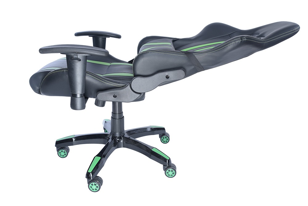 SCAUN GAMING SPACER imitatie piele, black & green, brate ajustabile, greutate max. 120kg, dimensiuni 69.5*77.5*126~132cm "SPCH-TRINITY-GRN"/45505852 thumb