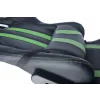SCAUN GAMING SPACER imitatie piele, black &amp; green, brate ajustabile, greutate max. 120kg, dimensiuni 69.5*77.5*126~132cm &quot;SPCH-TRINITY-GRN&quot;/45505852