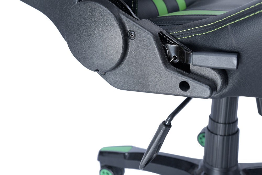 SCAUN GAMING SPACER imitatie piele, black & green, brate ajustabile, greutate max. 120kg, dimensiuni 69.5*77.5*126~132cm "SPCH-TRINITY-GRN"/45505852 thumb