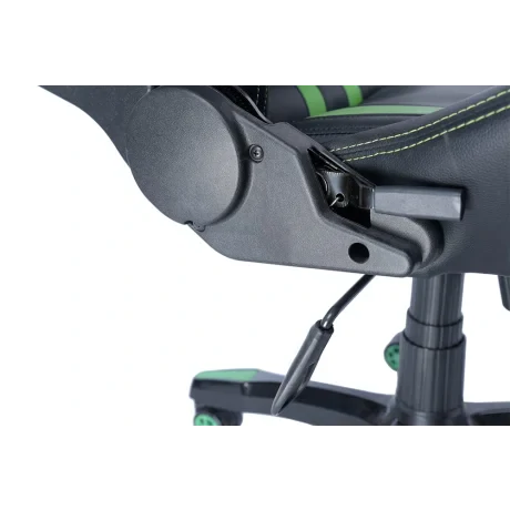 SCAUN GAMING SPACER imitatie piele, black &amp; green, brate ajustabile, greutate max. 120kg, dimensiuni 69.5*77.5*126~132cm &quot;SPCH-TRINITY-GRN&quot;/45505852
