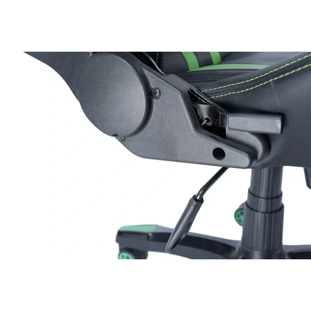 SCAUN GAMING SPACER imitatie piele, black &amp; green, brate ajustabile, greutate max. 120kg, dimensiuni 69.5*77.5*126~132cm &quot;SPCH-TRINITY-GRN&quot;/45505852