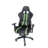 SCAUN GAMING SPACER imitatie piele, black &amp; green, brate ajustabile, greutate max. 120kg, dimensiuni 69.5*77.5*126~132cm &quot;SPCH-TRINITY-GRN&quot;/45505852