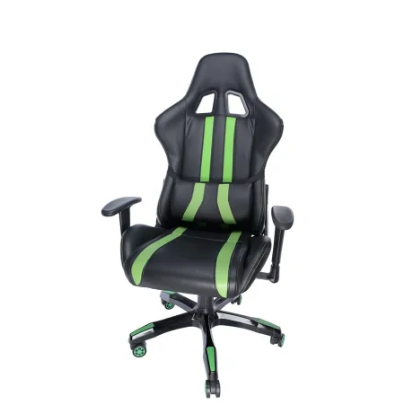 SCAUN GAMING SPACER imitatie piele, black &amp; green, brate ajustabile, greutate max. 120kg, dimensiuni 69.5*77.5*126~132cm &quot;SPCH-TRINITY-GRN&quot;/45505852