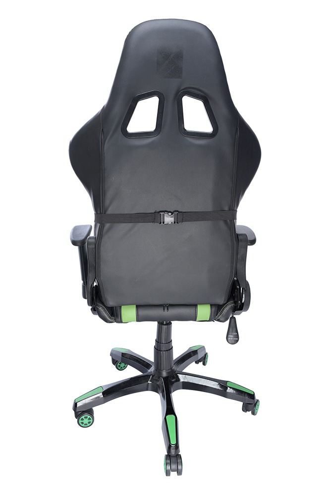 SCAUN GAMING SPACER imitatie piele, black & green, brate ajustabile, greutate max. 120kg, dimensiuni 69.5*77.5*126~132cm "SPCH-TRINITY-GRN"/45505852 thumb