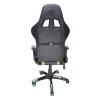 SCAUN GAMING SPACER imitatie piele, black &amp; green, brate ajustabile, greutate max. 120kg, dimensiuni 69.5*77.5*126~132cm &quot;SPCH-TRINITY-GRN&quot;/45505852