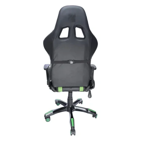 SCAUN GAMING SPACER imitatie piele, black &amp; green, brate ajustabile, greutate max. 120kg, dimensiuni 69.5*77.5*126~132cm &quot;SPCH-TRINITY-GRN&quot;/45505852