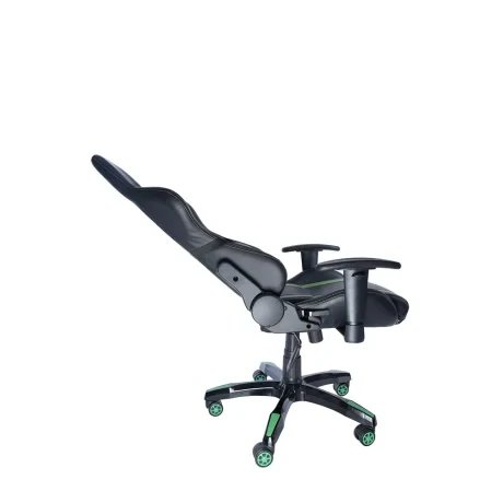 SCAUN GAMING SPACER imitatie piele, black &amp; green, brate ajustabile, greutate max. 120kg, dimensiuni 69.5*77.5*126~132cm &quot;SPCH-TRINITY-GRN&quot;/45505852