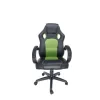 SCAUN GAMING SPACER imitatie piele &amp; material textil, black &amp; green, greutate max. 120kg, dimensiuni 59*70*106~114cm &quot;SPCH-CHAMP-GRN&quot;
