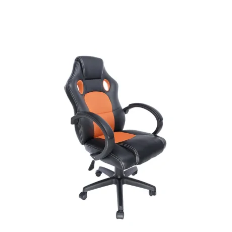 SCAUN GAMING SPACER imitatie piele &amp; material textil, black &amp; orange, greutate max. 120kg, dimensiuni 59*70*106~114cm "SPCH-CHAMP-RNG"/45505851