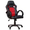 SCAUN GAMING SPACER imitatie piele &amp; material textil, black &amp; red, greutate max. 120kg, dimensiuni 59*70*106~114cm "SPCH-CHAMP-RED"