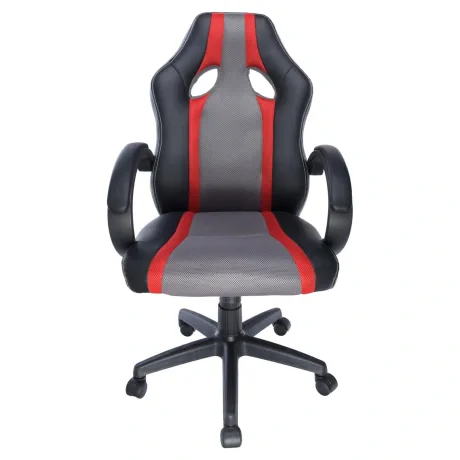 SCAUN GAMING SPACER imitatie piele &amp; material textil, black &amp; red, greutate max. 120kg, dimensiuni 60*70*102~111cm "SPCH-ELITE-RED"