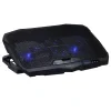STAND SPACER notebook Gaming 17&quot;,sita metal,Airflow: 72CFM, 2xfan 12.5cm, 2xfan 7cm cu led albastru, black, &quot;SPS-Gaming&quot;