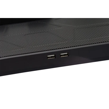 STAND SPACER notebook Gaming 17&quot;,sita metal,Airflow: 72CFM, 2xfan 12.5cm, 2xfan 7cm cu led albastru, black, &quot;SPS-Gaming&quot;