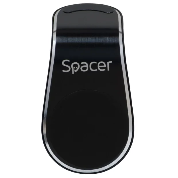 SUPORT auto SPACER pt. SmartPhone, fixare in grilaj bord, prindere magnetica telefon 360 grade, black, &quot;SPT-MGN&quot;