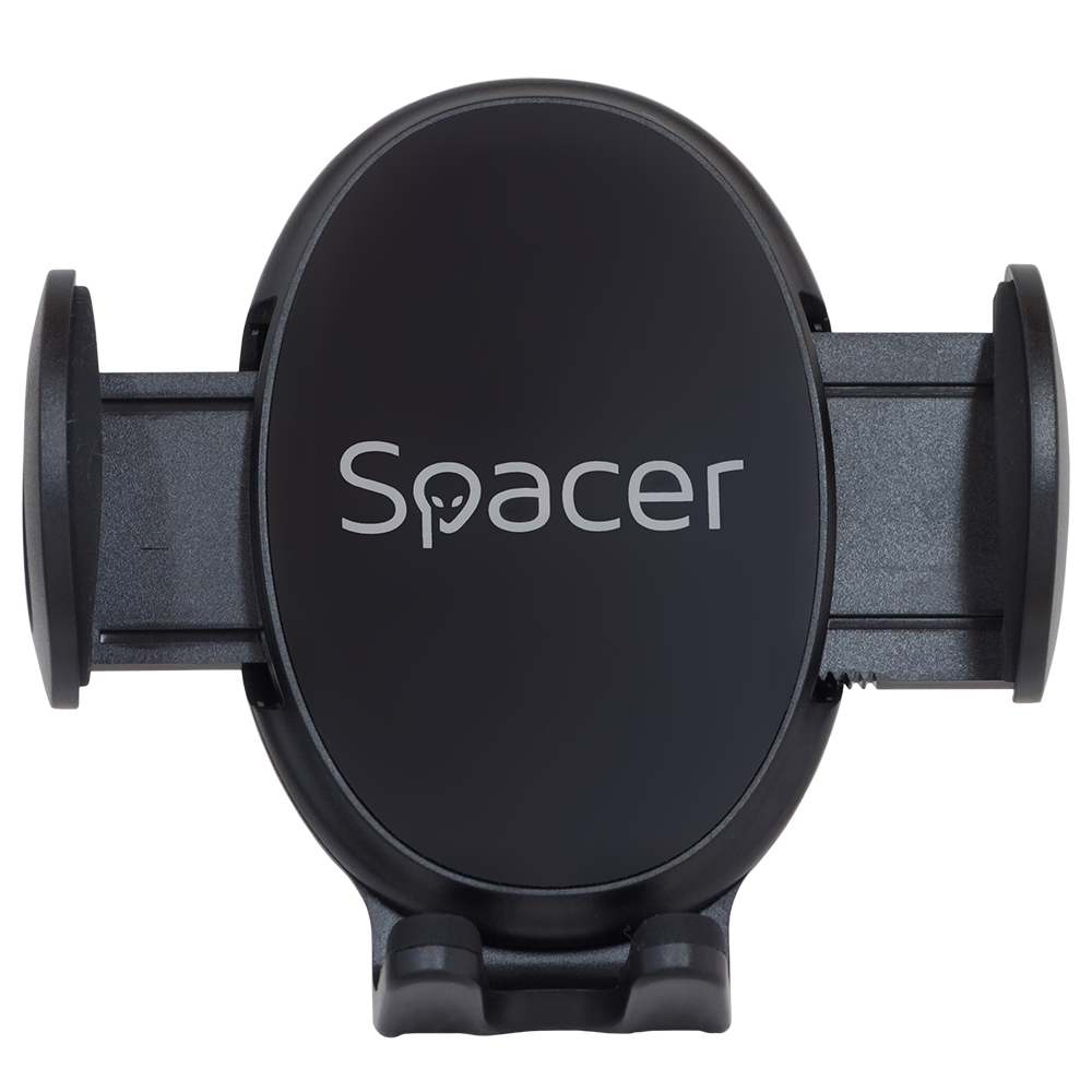 SUPORT auto SPACER pt. SmartPhone, fixare in ventilatie prin CLIPS, prindere laterala, rotire 360 grade, negru, "SPCH-GRV-CLIPS" thumb