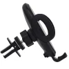 SUPORT auto SPACER pt. SmartPhone, fixare in ventilatie prin CLIPS, prindere laterala, rotire 360 grade, negru, &quot;SPCH-GRV-CLIPS&quot;