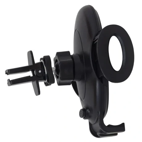 SUPORT auto SPACER pt. SmartPhone, fixare in ventilatie prin CLIPS, prindere laterala, rotire 360 grade, negru, &quot;SPCH-GRV-CLIPS&quot;
