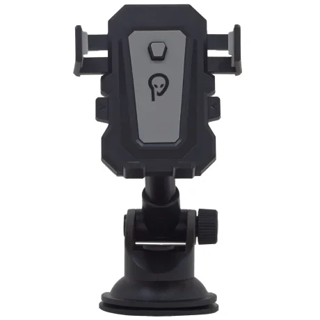 SUPORT auto SPACER pt. SmartPhone, fixare pe bord sau geam prin ventuza, brat telescopic, sistem auto-lock, rotire 360 grade, negru, &quot;SPCH-GRV-VNTZ&quot;