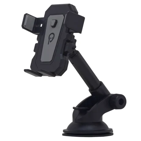 SUPORT auto SPACER pt. SmartPhone, fixare pe bord sau geam prin ventuza, brat telescopic, sistem auto-lock, rotire 360 grade, negru, &quot;SPCH-GRV-VNTZ&quot;