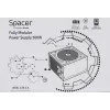 SURSA SPACER MODULARA 500 (for 500W Gaming PC), fan 120mm, 1x PCI-E (6+2), 3x S-ATA, 1x P8 (4+4), *retail* &quot;SP-MP-500&quot;,
