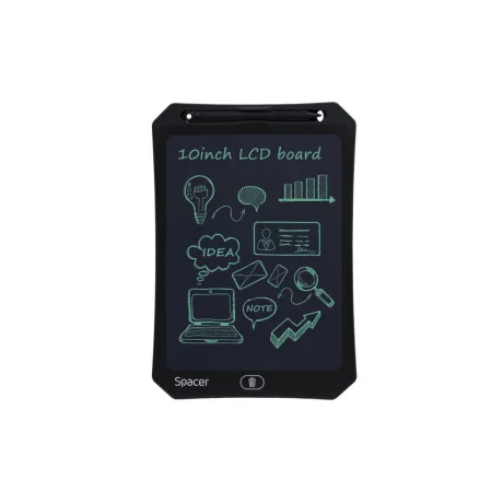 TABLETA LED SPACER pentru scris si desenat, interactiva, e-learning, 10 display, black, baterie CR2025 &quot;SPTB-LED-10&quot;