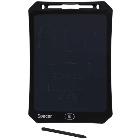 TABLETA LED SPACER pentru scris si desenat, interactiva, e-learning, 10 display, black, baterie CR2025 &quot;SPTB-LED-10&quot;