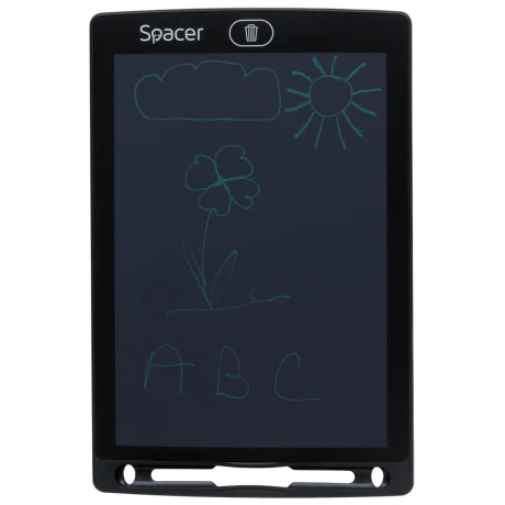 TABLETA LED SPACER pentru scris si desenat, interactiva, e-learning, 8.5 display, black, baterie CR1220 &quot;SPTB-LED&quot;   (include TV 0.8lei)