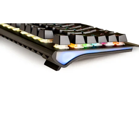 TASTATURA MECANICA SPACER USB, switch-uri mecanice albastre, 50 mil. apasari, 104 taste, anti-ghosting 26 taste, anti-spill, palm rest metalic, black, &quot;SPKB-MK-01&quot;
