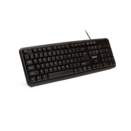 TASTATURA SPACER USB, 104 taste, anti-spill, black, &quot;SPKB-S62&quot;/45505855