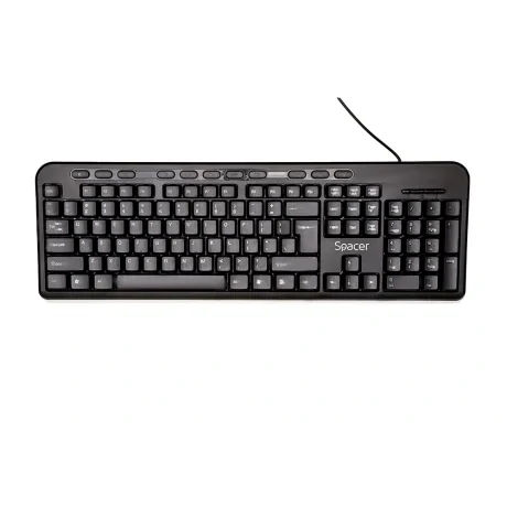 TASTATURA SPACER USB, multimedia, 104 taste + 11 taste multimedia, anti-spill, black, &quot;SPKB-169&quot; 45504123
