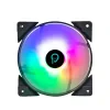 VENTILATOR SPACER PC Silent 120x120x25 mm ARGB light cu diferite setari ale jocului de culori, posibilitate conectare fan hub, Hydraulic Bearing, 39CFM, conector 3-pin "SPFC-120-3P-RGB"