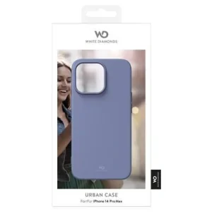 Husa Cover Silicon White Diamonds Urban Case pentru iPhone 14 Pro Max Albastru