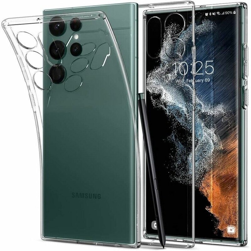 Husa Cover Spigen Liquid Crystal pentru Samsung Galaxy S23 Ultra Clear thumb