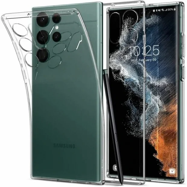 Husa Cover Spigen Liquid Crystal pentru Samsung Galaxy S23 Ultra Clear