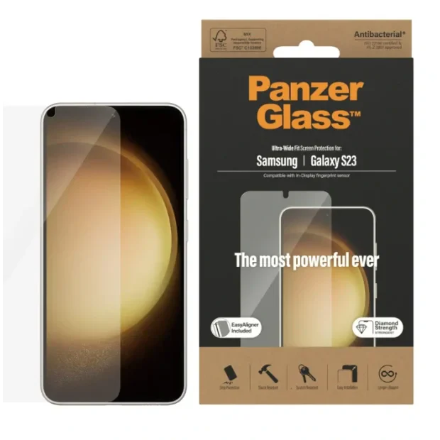Folie Sticla Panzer pentru Samsung Galaxy S22/S23 Transparent