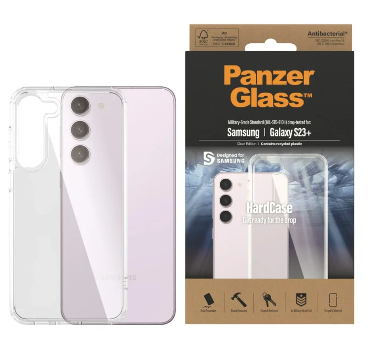 Husa Cover Panzer Hard Case pentru Samsung Galaxy S23 Plus Transparent thumb