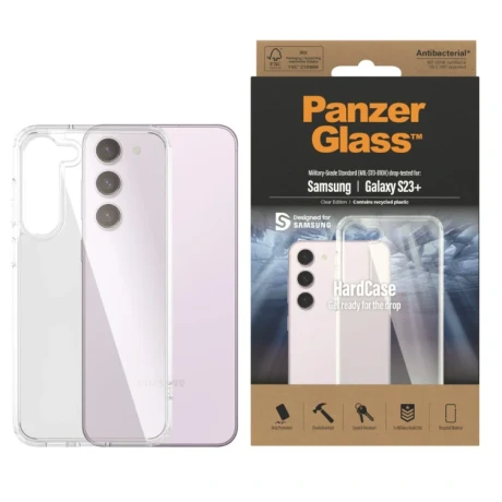 Husa Cover Panzer Hard Case pentru Samsung Galaxy S23 Plus Transparent