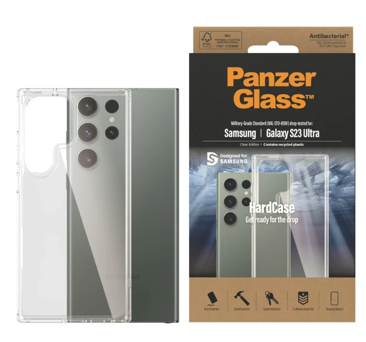 Husa Cover Panzer Hard Case pentru Samsung Galaxy S23 Ultra Transparent thumb