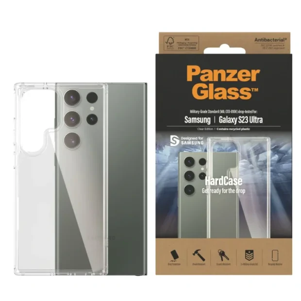 Husa Cover Panzer Hard Case pentru Samsung Galaxy S23 Ultra Transparent