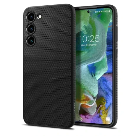 Husa Silicon Samsung Galaxy S23 Plus Liquid Air Spigen Negru