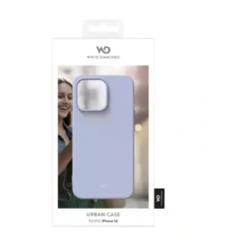 Husa Cover Silicon White Diamonds Urban Case pentru iPhone 14 Albastru